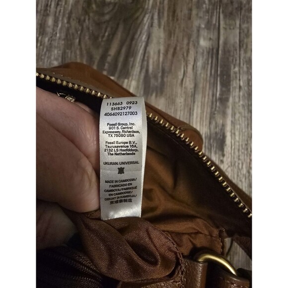 Fossil Elina Large Convertible Backpack Brown Leather Bag - Picture 6 of 7